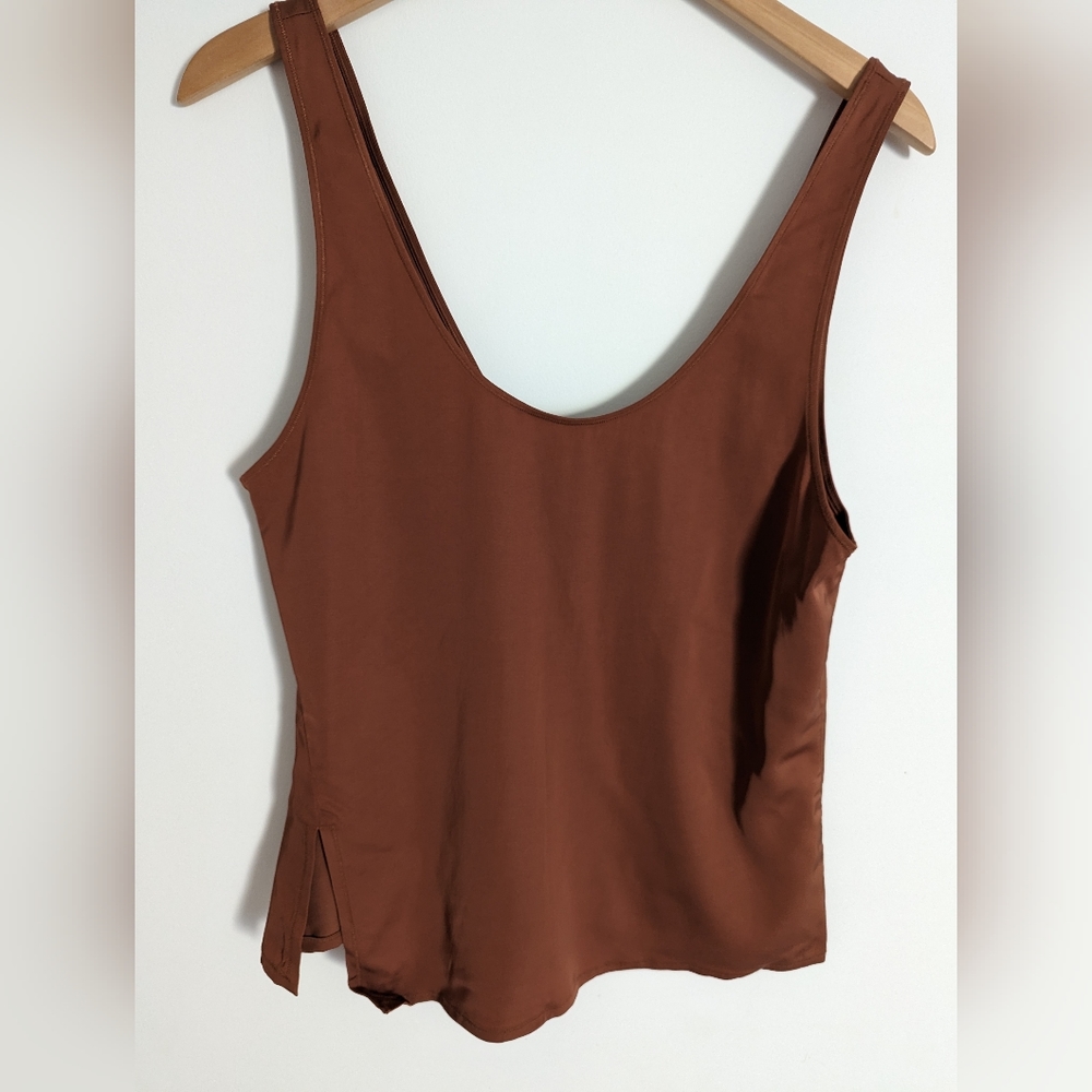 Theory Racer Tank, size M, copper